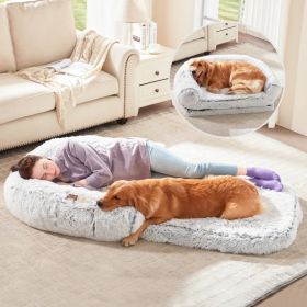 Human Dog Bed 71 X 43 X12 Dog Beds For Large Dogs Foldable Plush Washable Dog Bed For People Doze Off, Orthopedic Dog Beds For Humans Size Fits You An