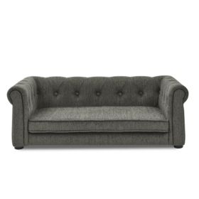 Elegant Rectangular Pet Bed For Medium And Large Dogs (Option: Dark Gray)