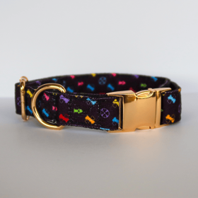 Bonejour - Standard Collar (Color: Black MultiBlack Multi, size: Standard)