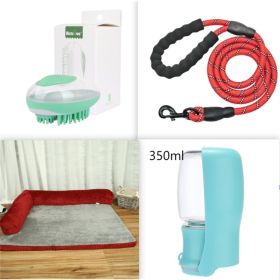 Pet Dog Bed (Option: Red set-Bilateral-M)