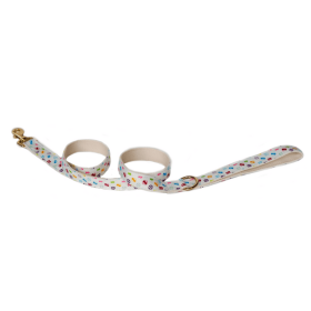 Bonejour - Standard Leash (Color: White MultiWhite Multi, size: Standard)